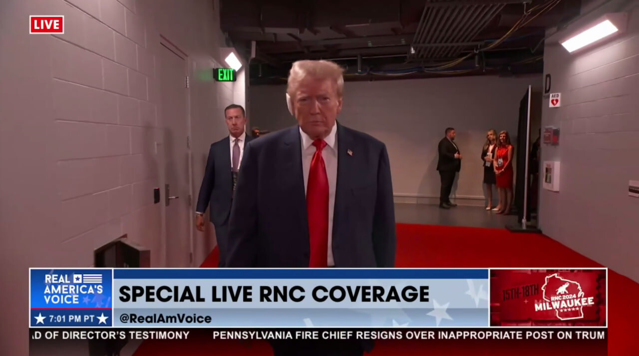 Donald Trump Gets Emotional as He Walks Out at the Republican National Convention