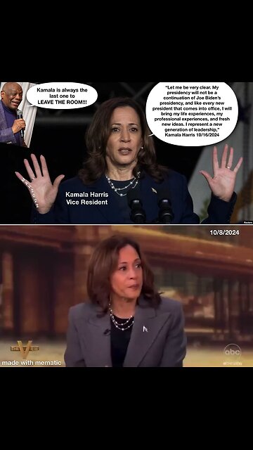 I was the LAST ONE to leave the room!!! Kamala Harris