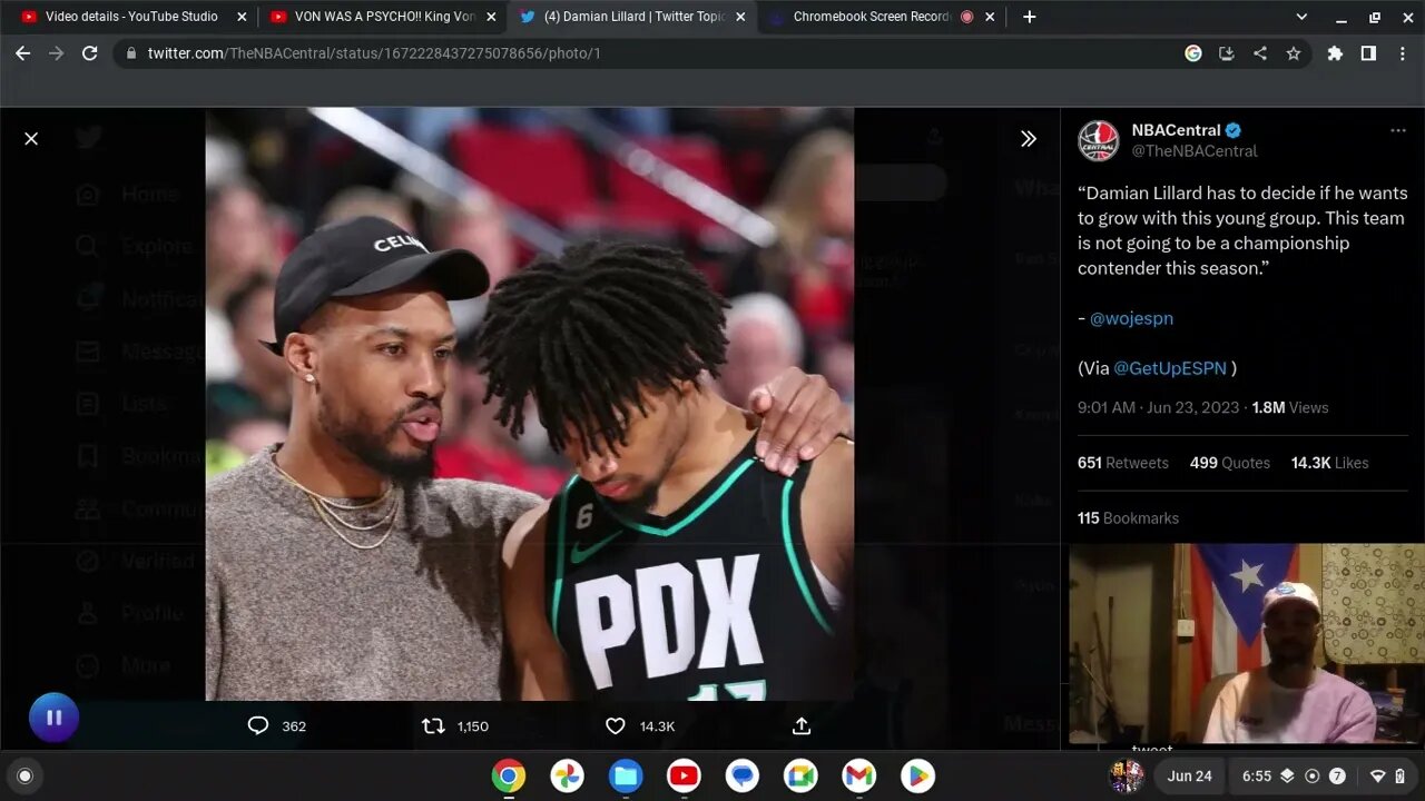 DAME NEEDS TO BE HONEST WITH HIMSELF!!