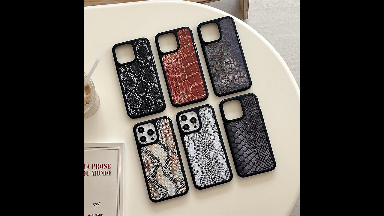 Luxury Chic Snake Texture Crocodile leather Soft Phone Case for iPhone