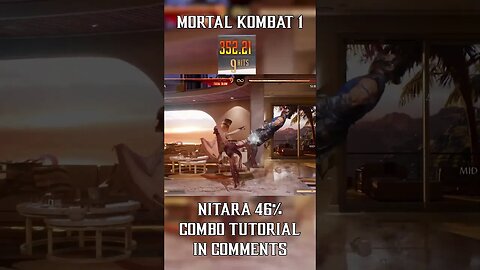 FULL NITARA Combo Tutorial IN COMMENTS! #mk1 #combotutorial #shorts