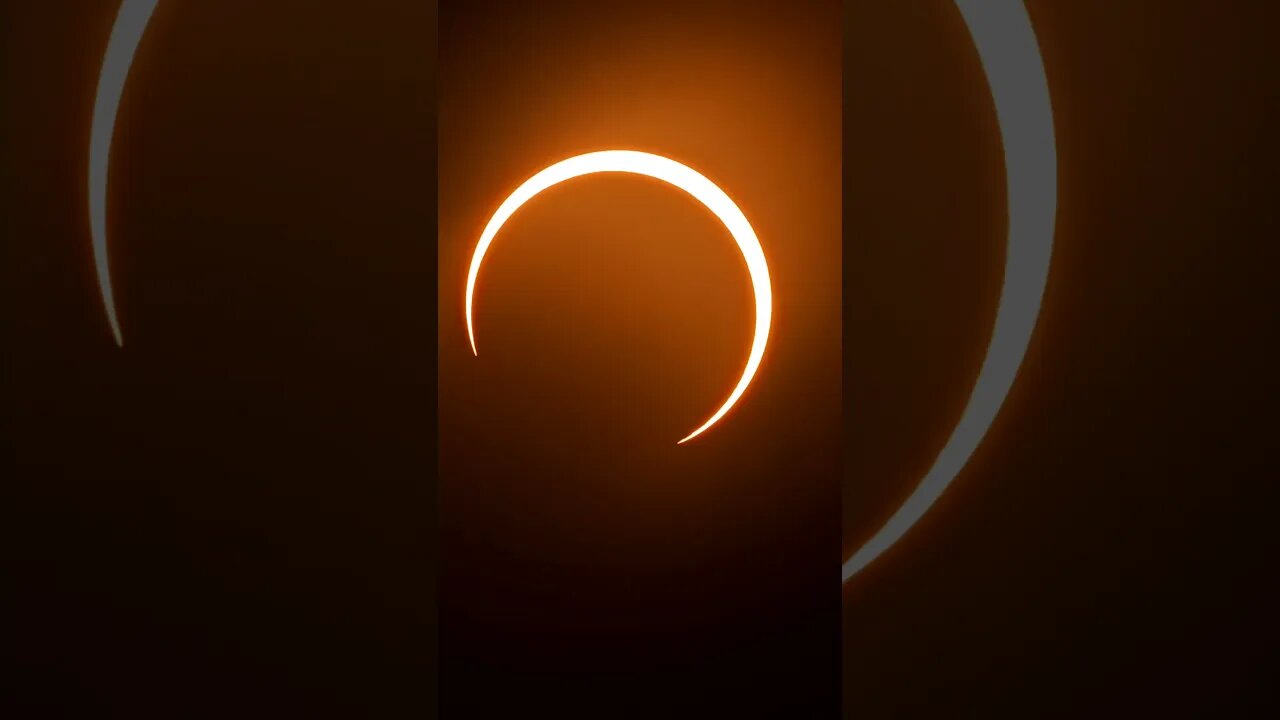 Solar annular eclipse October 14, 2023, timelapse, just before totality to just after