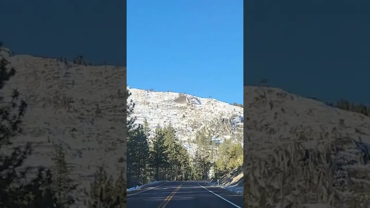 Autumn morning commute in Lake Tahoe