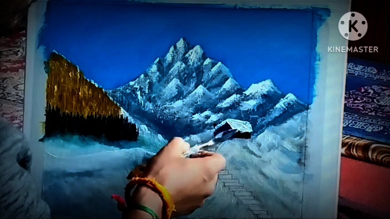 pallate knife tutorial #acrylic knife painting#full tutorial