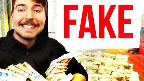 Mr beast gives away fake money?