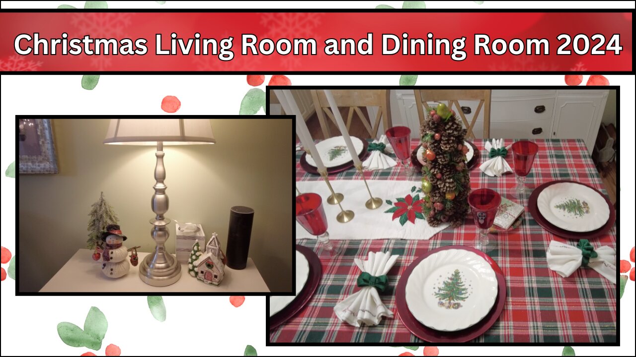 Christmas Living Room and Dining Room 2024| Decorate with Me