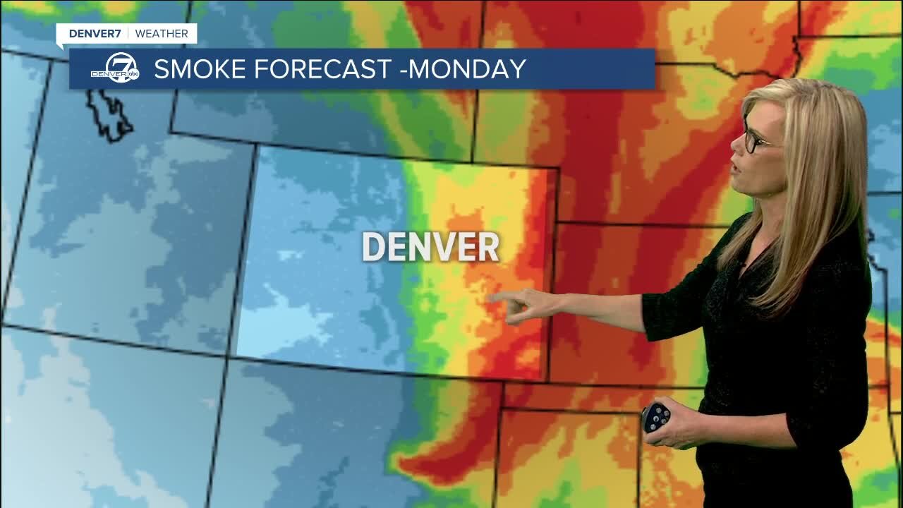 Hot and hazy to start the week in Denver