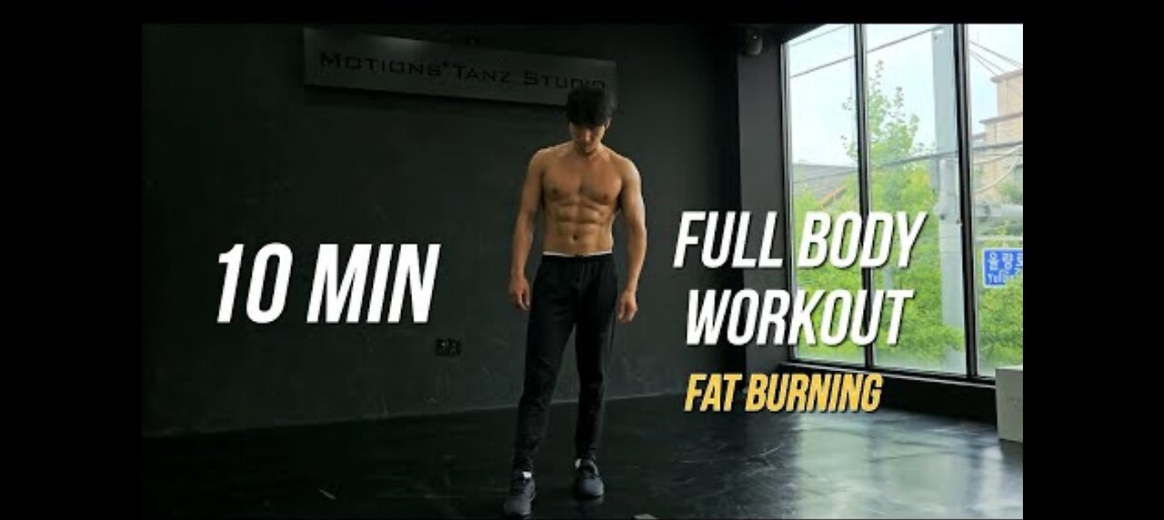 10 MIN FULL BODY WORKOUT HIIT (Fat Burning & No Gym)