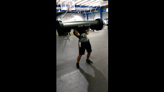 It ate me Huge Log press 3 reps