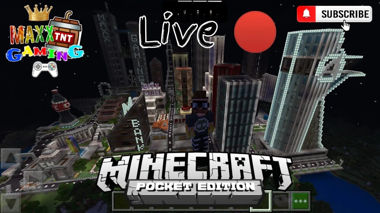 Minecraft my City Build [Live🔴 ]