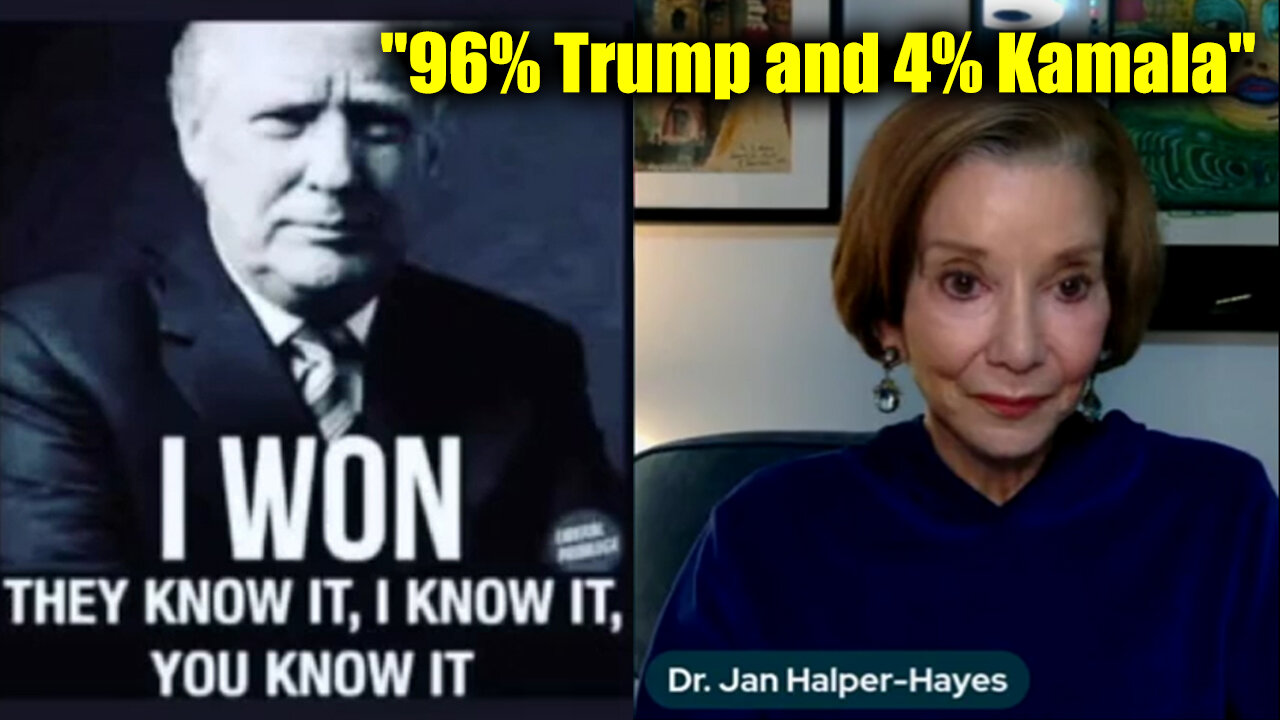 Dr. Jan Halper-Hayes "96% Trump and 4% Kamala"