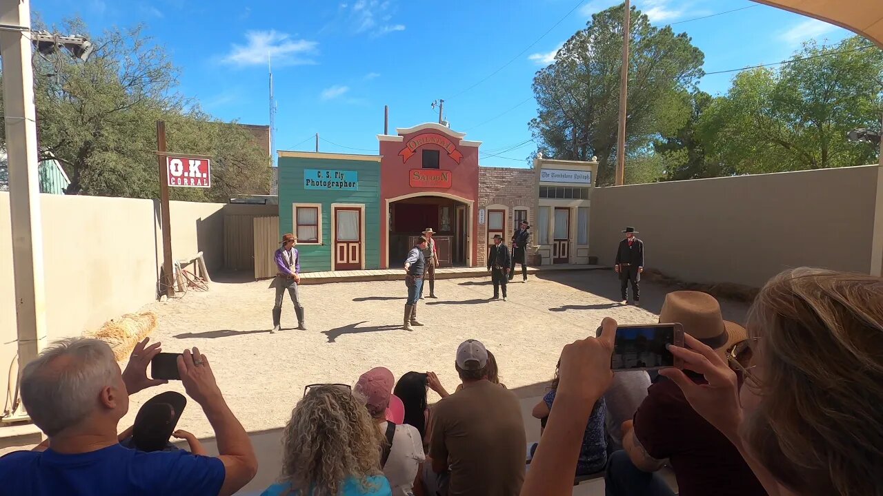 Shooting at the O.K. Corral Reenactment in Tombstone AZ.