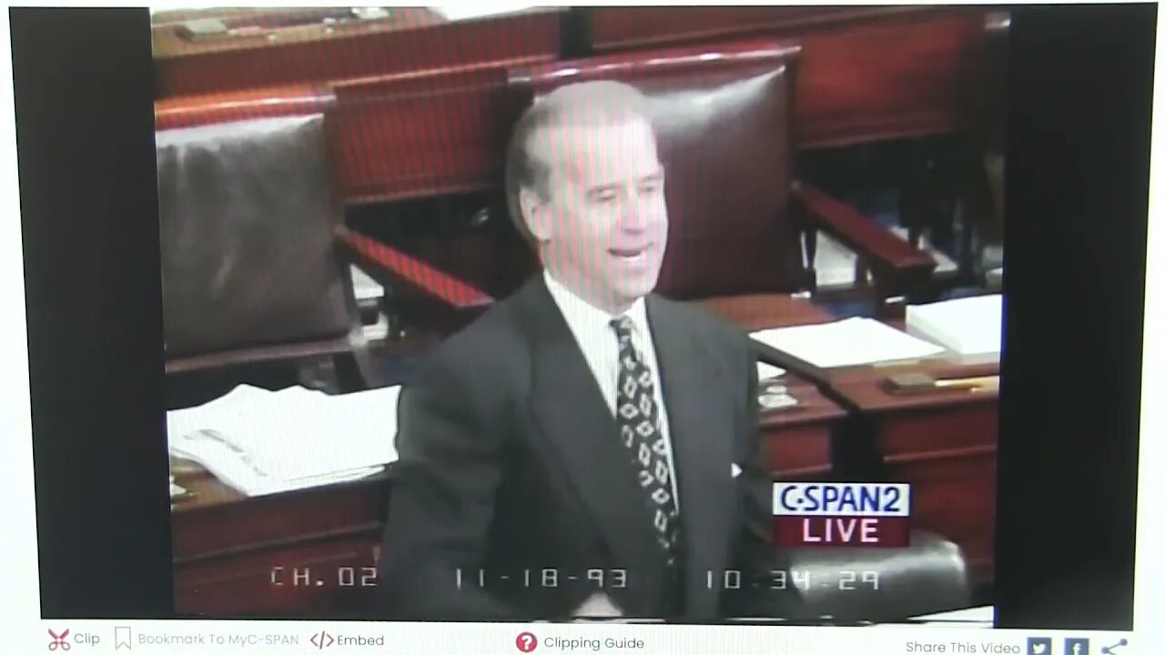 Joe Biden's Crime Bill In His Own Words Listen Till The End (Nov 18 1993)