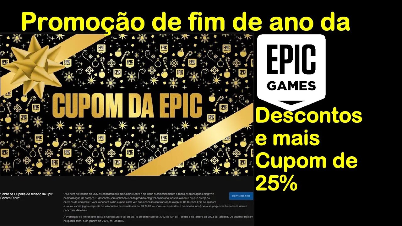 Promoção de Fim de Ano (2022) Epic Games