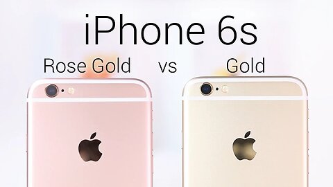 iPhone 6s: Rose Gold or Gold?