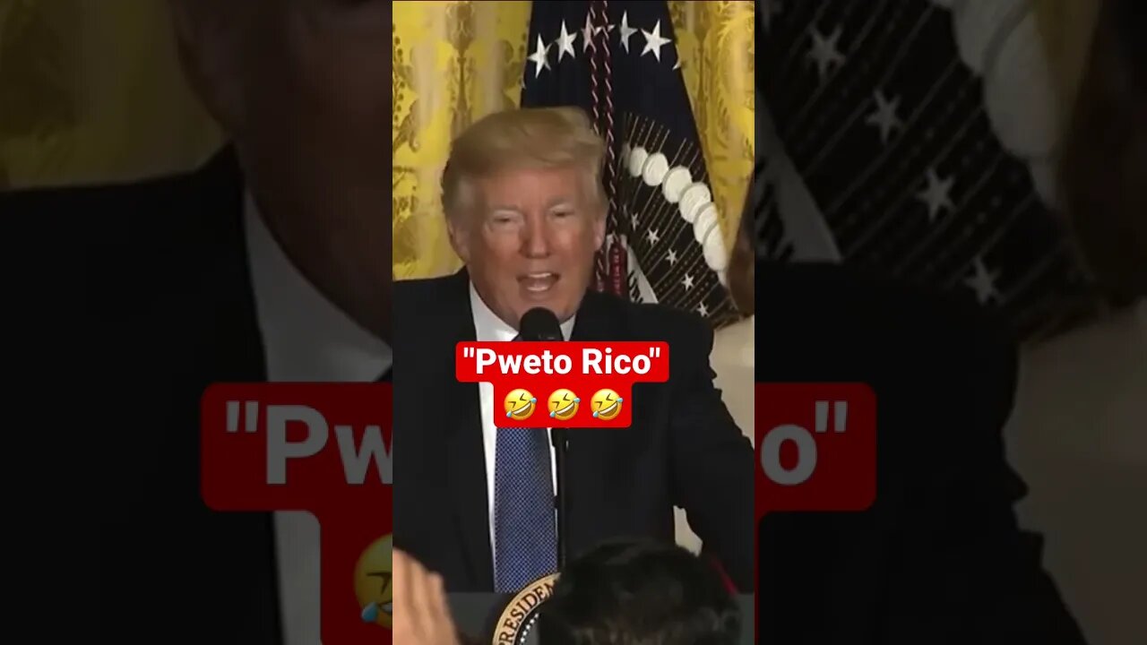 FLASHBACK: Trump pronounces Puerto Rico 🇵🇷 with a Spanish accident