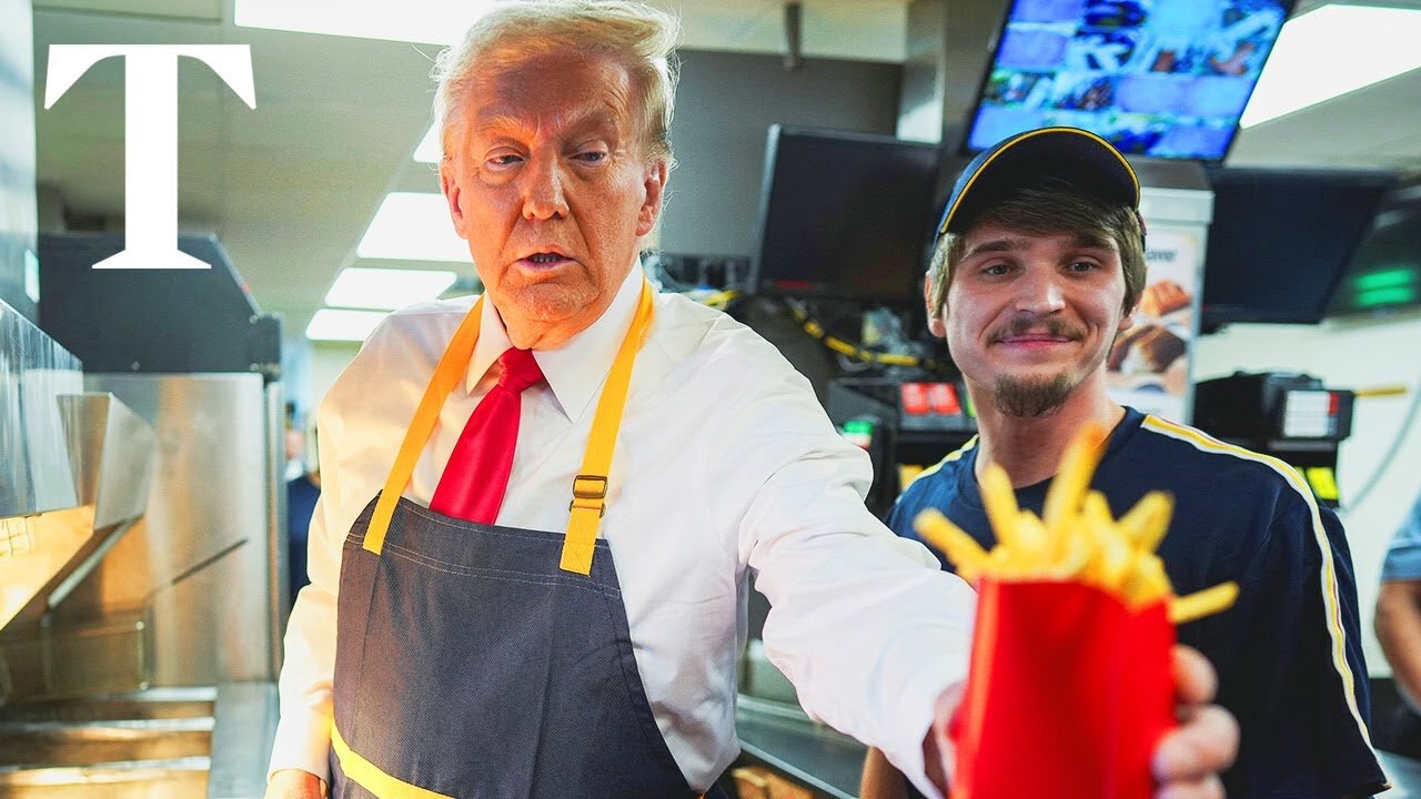 LIVE: Donald Trump visits McDonalds on MAGA tour of Pennsylvania