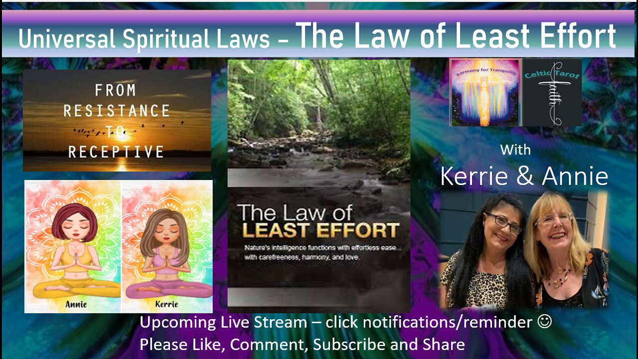 If you are seeing this then you are meant to Explore The Law of Least Effort with Annie and Kerrie