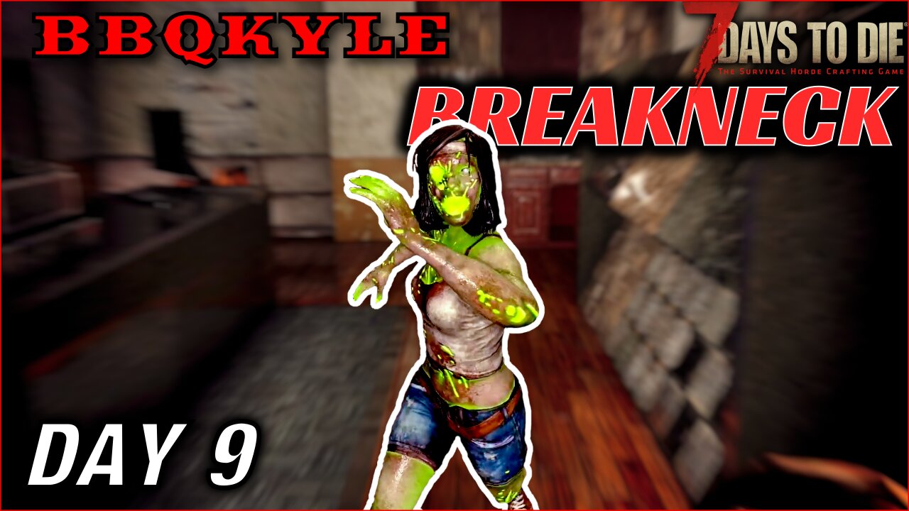 Nightwork in the Wasteland with Nightmare Feral Zombies (7 Days to Die - Breakneck: Day 9)
