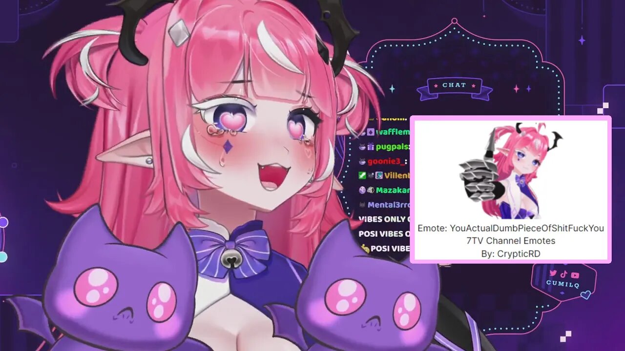 @cumilq Has The Best 7TV Channel Emote Ever #vtuber #clips