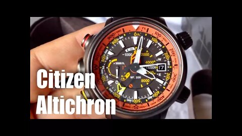 Citizen Eco-Drive Promaster Altichron Solar Compass Watch Review