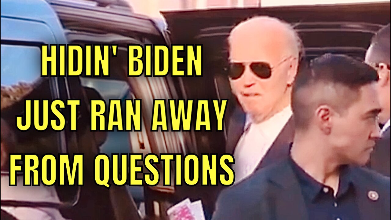 Biden RUNS AWAY Today from the Press (won’t answer if he’ll visit Hurricane sites)