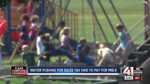 KCMO mayor pushing for sales tax hike to pay for pre-K