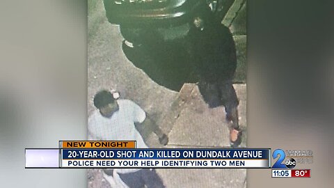 20-year-old shot and killed on Dundalk Avenue