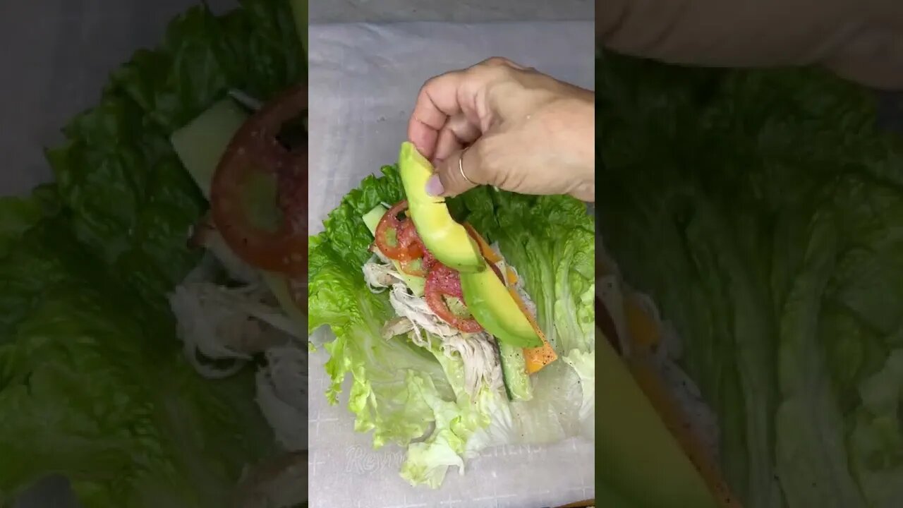 FREE Keto Recipe (Link In Description) | Lettuce wrap trick #Shorts