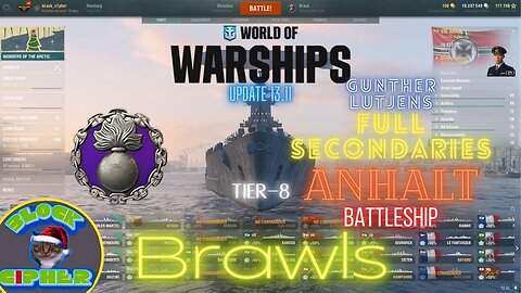 Premium Battleship Tier-8 ANHALT / Gunther Lutjens / Brawls | World of Warships