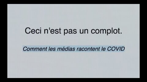 Ceci n’est pas un complot