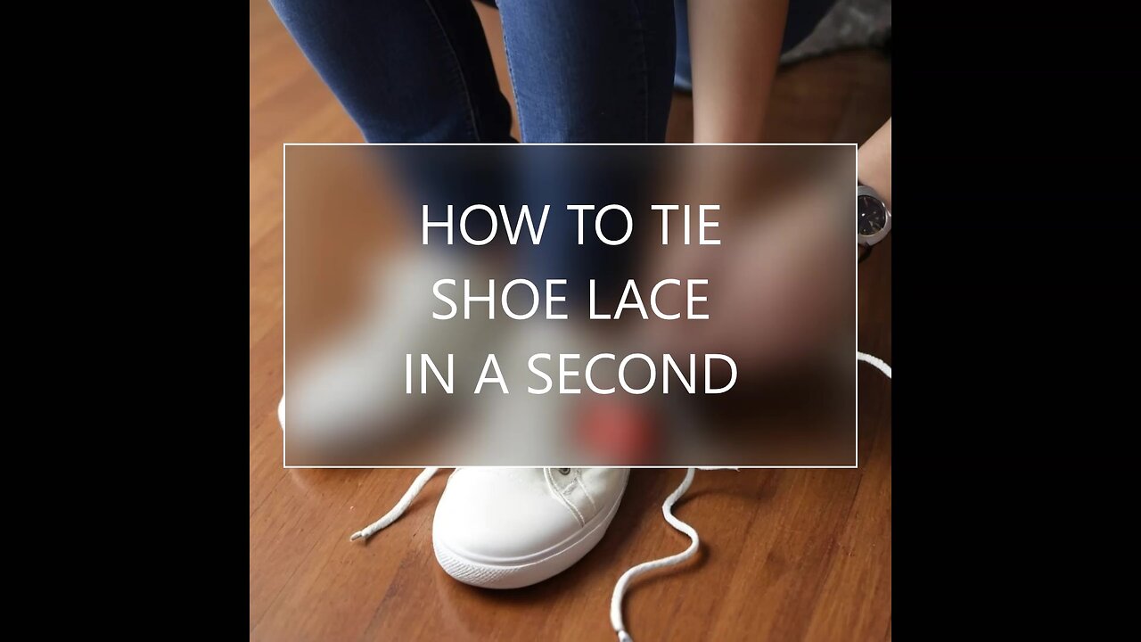 HOW TO TIE SHOE LACES IN A SECOND! (EASY WAY)