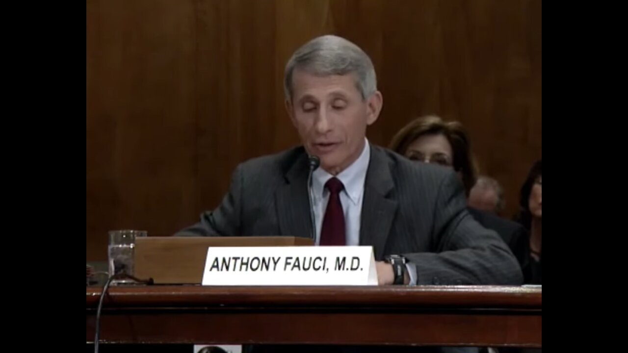 Fauci's Opening Statement To Congress 2012 On The Risk Of Dual Research (Gain of Function)