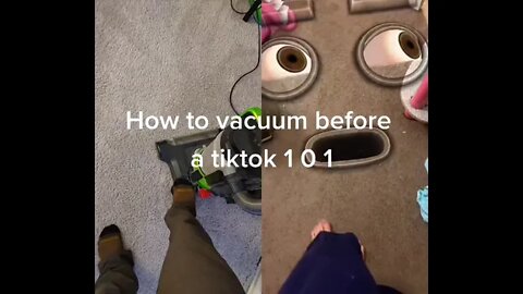 How to vacuum before a video #shorts