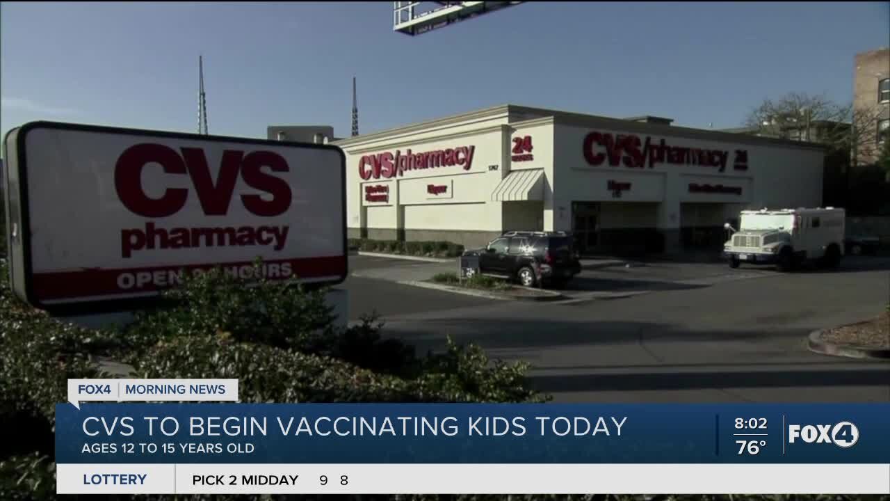 Vaccines available for kids at CVS