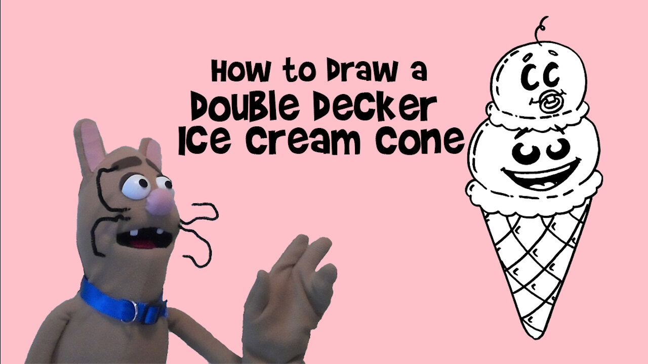 How to Draw a Double Decker Ice Cream Cone