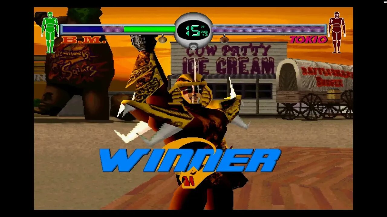 Fighting Vipers Sega Saturn Team Battle B.M. Beatings Matter