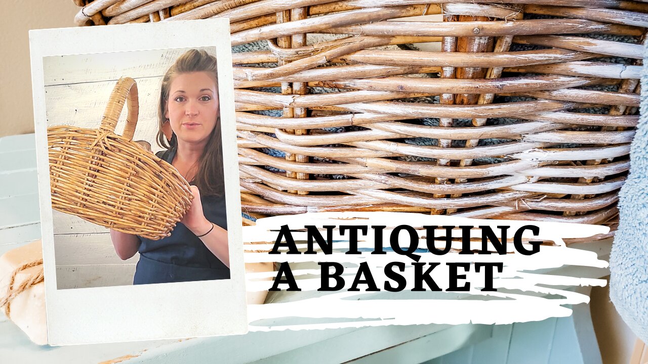 Thrifted Basket Hack -- Adding Patina w/Fusion Stain