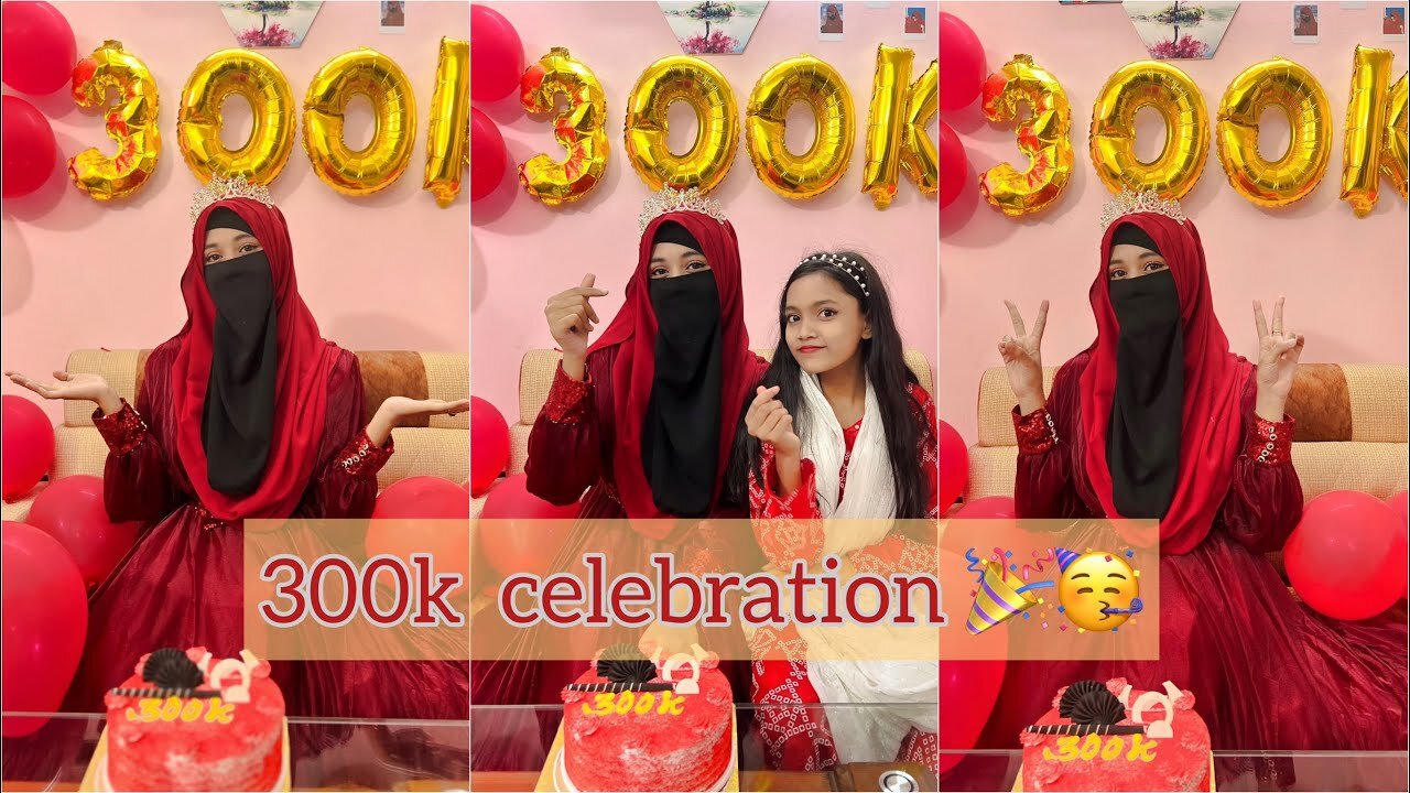 300k celebration🥳 || Mustarin Sultana Vlogs ❤️