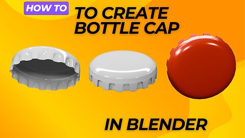 Design a Simple Bottle Cap: Blender Beginner Tutorial