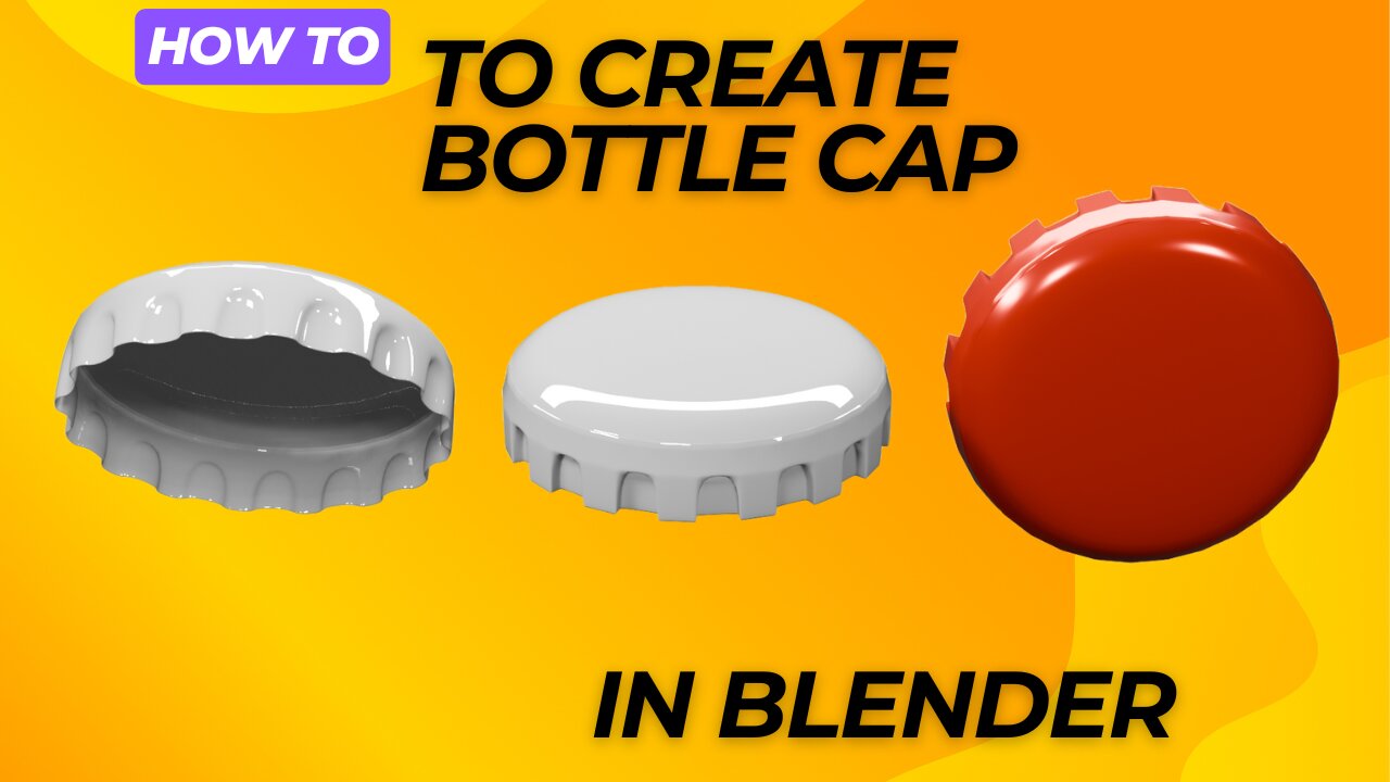 Design a Simple Bottle Cap: Blender Beginner Tutorial