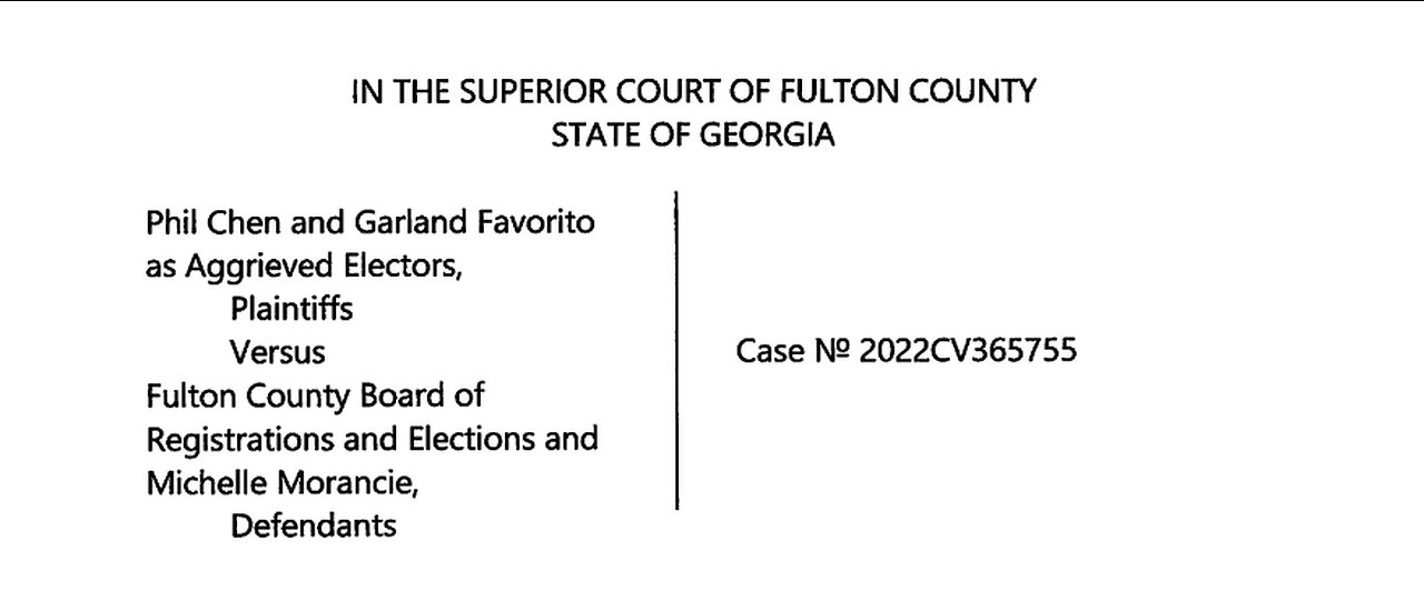 Phil Chen and Garland Favorito Vs. Fulton County BORE August 14, 2023