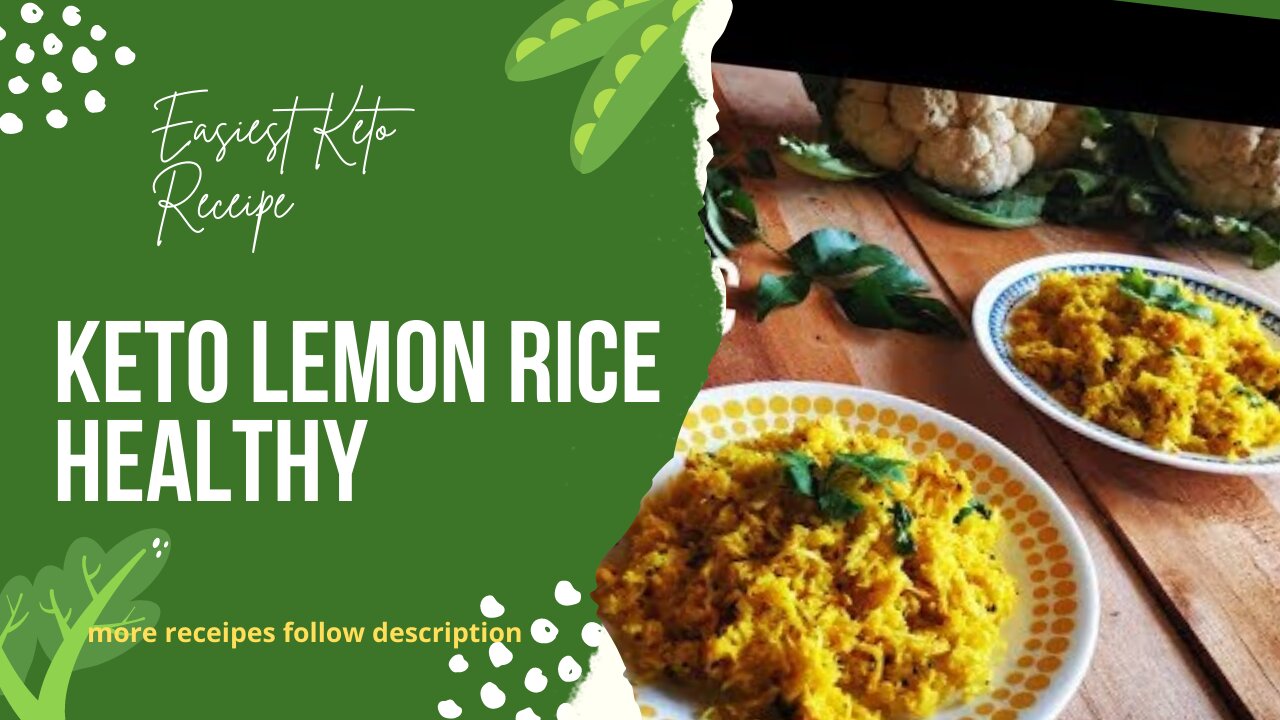 Keto Lemon Rice | Keto Lemon turmeric Rice- Healthy Rice