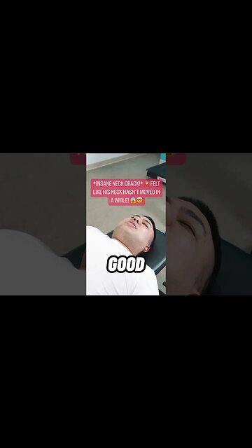 DOES YOUR NECK HURT?😔 😢 ~ *INSANE NECK CRACK!* | Dr. Boris Nektalov #asmr #viral #chiropractic