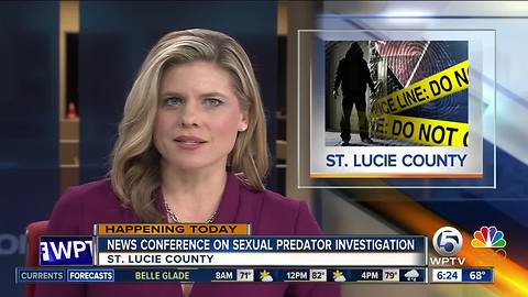 St. Lucie County sheriff to hold news conference on registered sexual predator