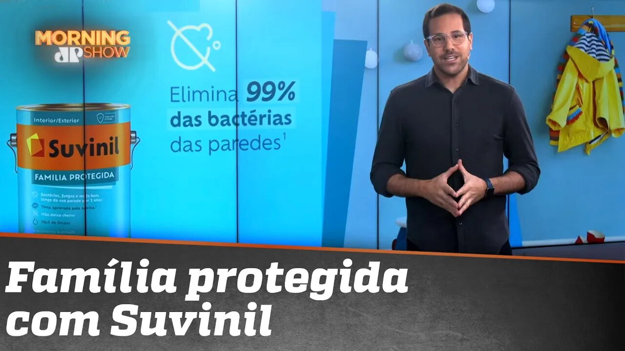 Momento Pintou Cuidado: Suvinil elimina 99% das bactérias das paredes