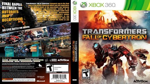 Transformers Fall of Cybertron XBOX 360