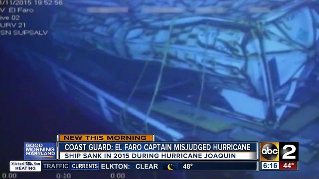 Report: Captain errors led to El Faro sinking