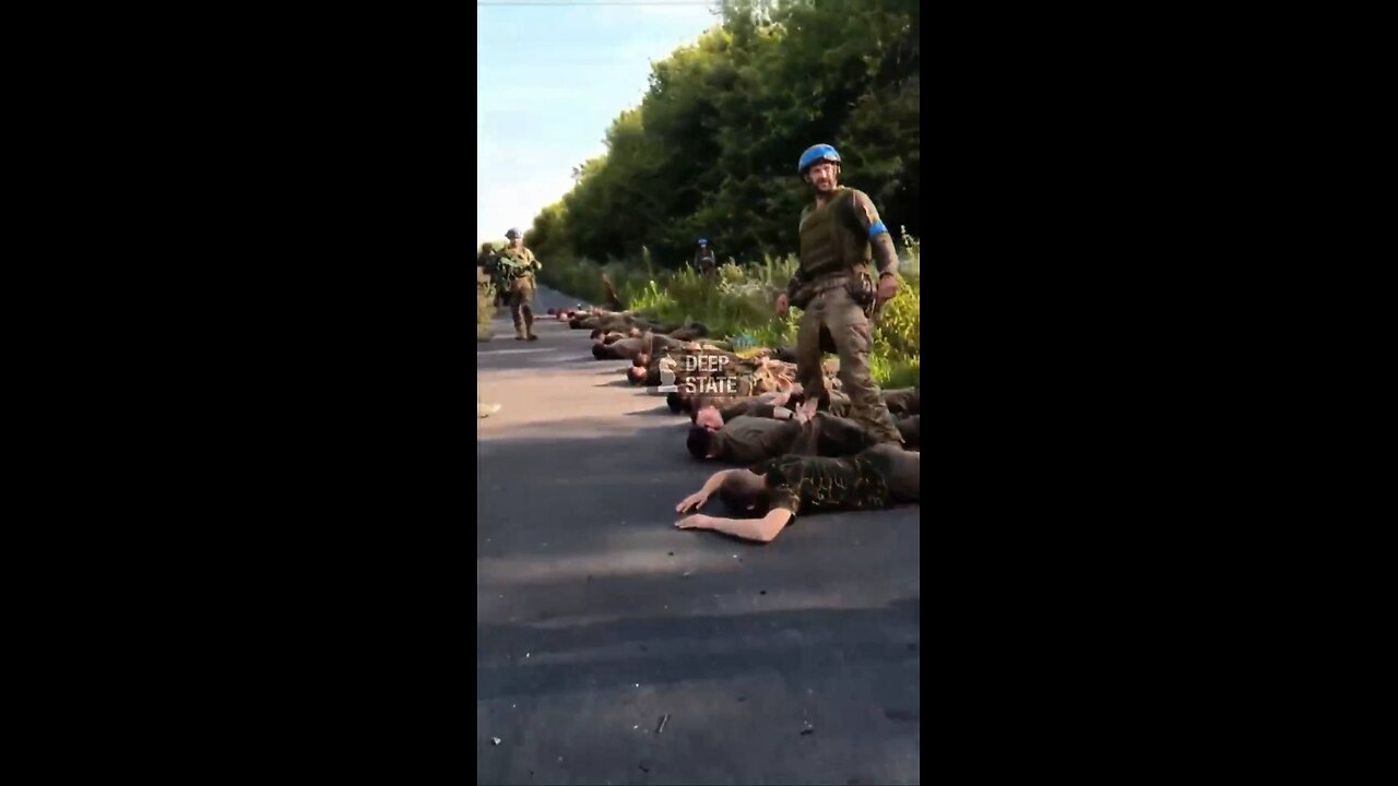 More photos and videos of captured Russian soldiers in the Kursk region.