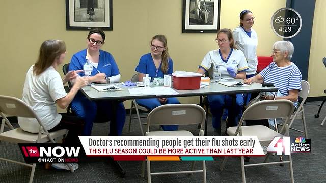 Doctors recommending people get their flu shots early